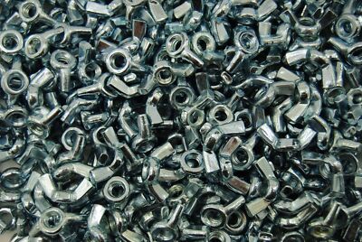 (500) Forged Wing Nuts 1/4-20 Zinc Plated - Coarse 
