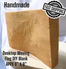 Handmade Small Wooden Waving Flag DIY Blank Appx 6 X9 NEW FAST SHIPPING