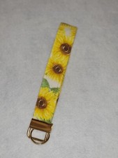 Sunflower /Wristlet/ Key Fob/ Keychain/ Car Accessory Handmade