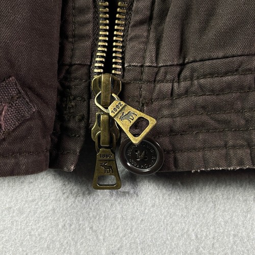Giacca bomber Abercrombie & Fitch con collo pelliccia sintetica donna piccolo marrone invernale - Foto 12 di 18