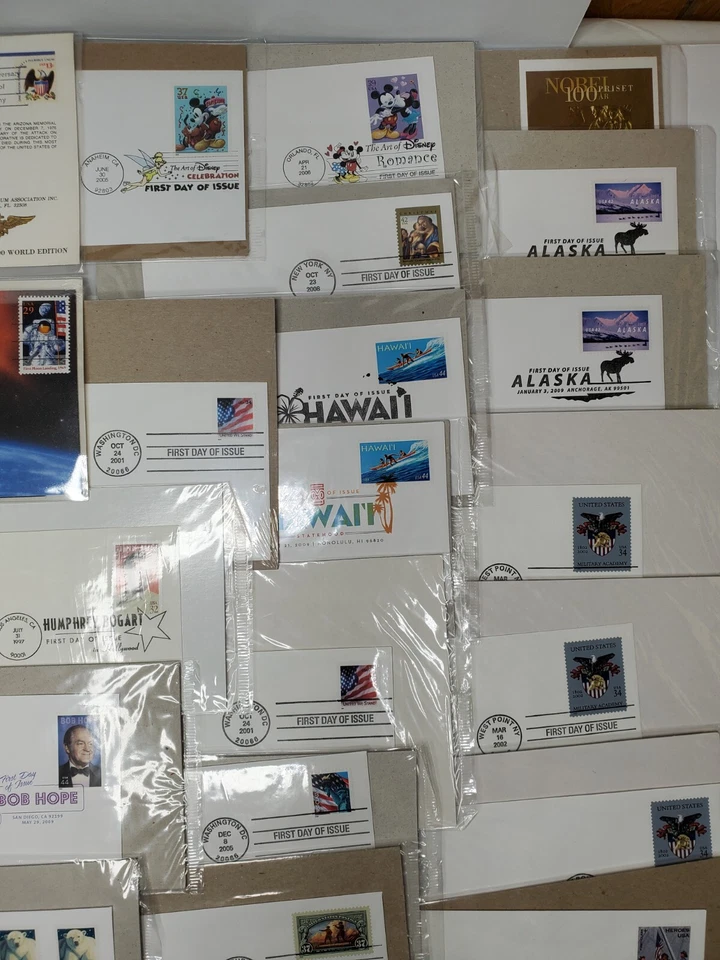 155 + 首日封面 - 迪士尼、名人、音乐家 - 全新 批量 — 第 4/4 张图片