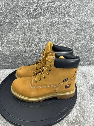 Timberland Pro Boots Womens Size 9.5 Wide Direct Attach Steel Toe Work Wheat - Picture 3 of 9