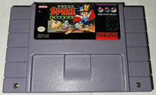 The Twisted Tales of Spike McFang Authentic SNES Super Nintendo New Battery 1994