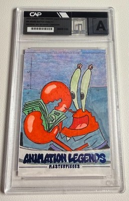 Animation Legends Masterpiece 1/1 Sketch SpongeBob Schwammkopf Mr Krabs.