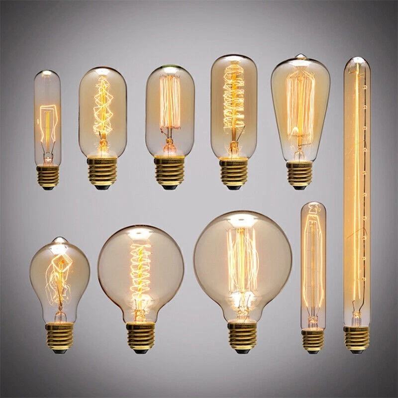 Vintage 40W Filament Globe Light Lamp Bulb E27 For Bar Restaurant Decoration Kit - Image 2 of 4