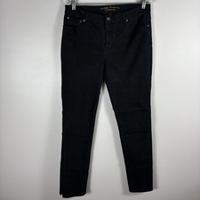 Lauren Ralph Lauren Women's 10 Black Classic Straight 5 Pocket Denim Jeans