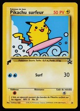Surfing Pikachu 28 Black Star Promo PR 2000 World Collection French Pokemon NM