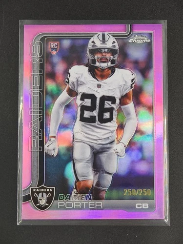 Darien Porter RC 2025 Topps Chrome Football Rookie Pink Refractor 250/250 [1hk
