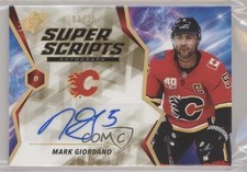 2020-21 SPx Superscripts Gold 3/25 Mark Giordano #S-MG Auto 0i47