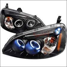 Spec-D Tuning 2LHP-CV01JM-TM Halo LED Projector Headlights for 01 to 03 Honda...