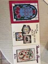 Terra Stained Glass Pattern Books. Lot Of 3. Brand New