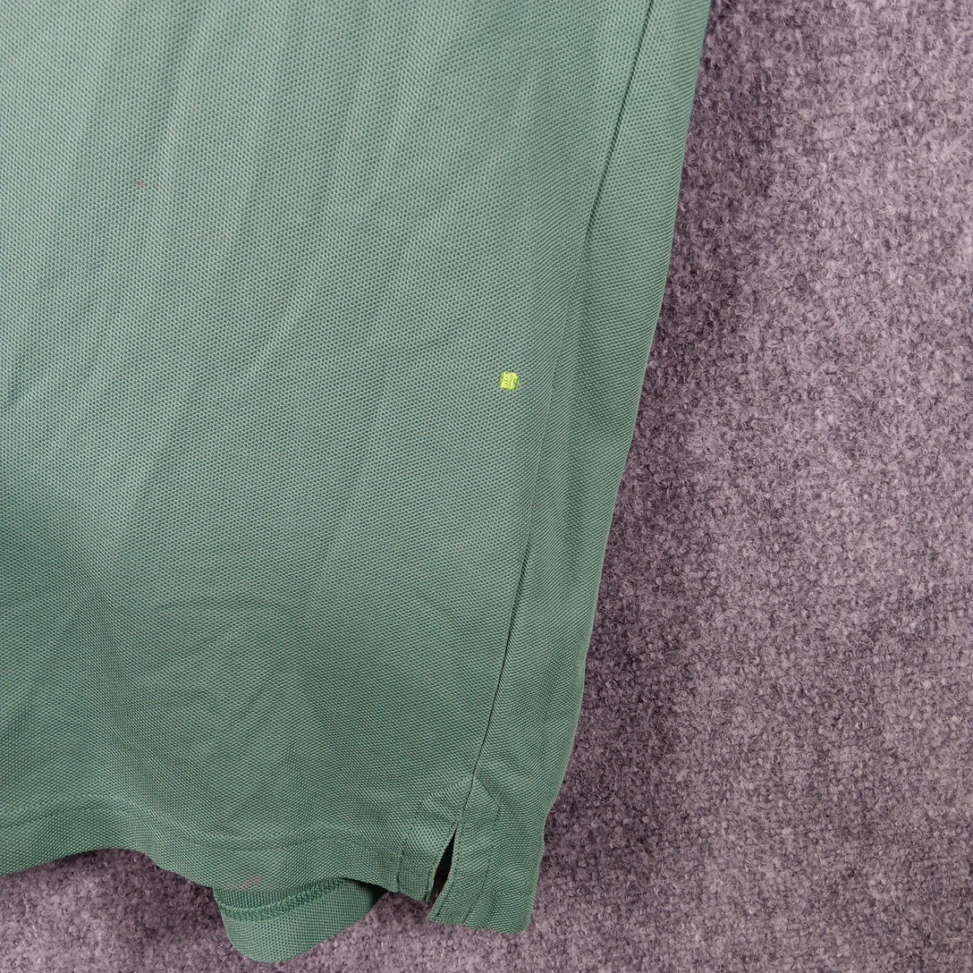 Hugo Boss Moisture Manager Polo Shirt Mens Large Green Regular Fit Golf Tennis thumbnail 11