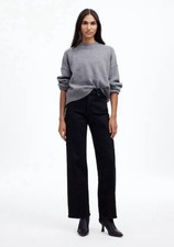 NWT Madewell The Petite Perfect Vintage Wide-Leg Jean Size 25P 25 148 Black