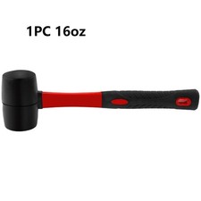Image of Rubber Mallet with Fiberglass Handle and Dual Layer TPR for Comfortable Grip