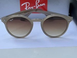 NEW Ray-Ban RB2180 6166/13 Marron clair poli / Lunettes de soleil brun dégradées 49mm