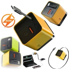 3-In-1 GaN Charger Scalable 80w Max Fast Charger Module With Type C & USB Ports