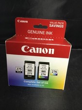 Authentic Canon PG-275 Black  CL-276 Color 2 Pack Ink Cartridges NEW
