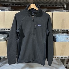 Patagonia Mens Small Black Performance Better Sweater 1/4-Zip Long Sleeve 25980