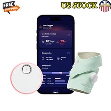 Smart Baby Monitor Real Time Heart Rate Oxygen Tracking Notifications Device New