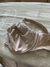 Size 34G M&S Body Collection Cool Comfort Cotton Rich Minimiser Bra Almond