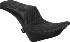 DRAG SPECIALTIES SEATS Freedom Seat - Vinyl - Double Diamond Silver Stitch -