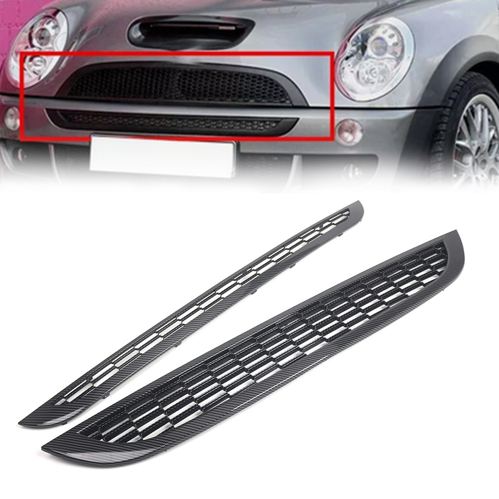 ABS Front Bumper Grille Mesh Grill For BMW Mini Cooper S R50 R52 R53 2001-2006