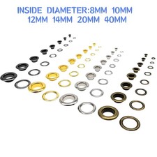 8mm-40mm Leather Bag Shoes Belt Clothes Eyelet With Washer Grommet Ring Air Hole
