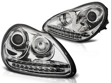 Xenon Scheinwerfer Set f&uuml;r Porsche Cayenne BJ 02-06 Klar Chrom LED Blinker