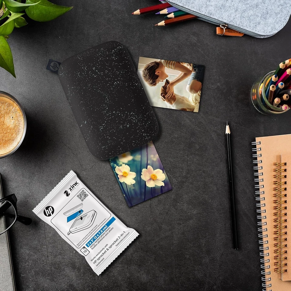 HP Sprocket 2x3" Premium Zink Sticky Back Photo Paper (20 Sheets) Compatible wit - Image 4 of 4