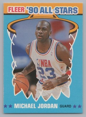 MICHAEL JORDAN  1990-91 Vintage HOF Fleer All-Stars #5 Chicago Bulls  (ST2