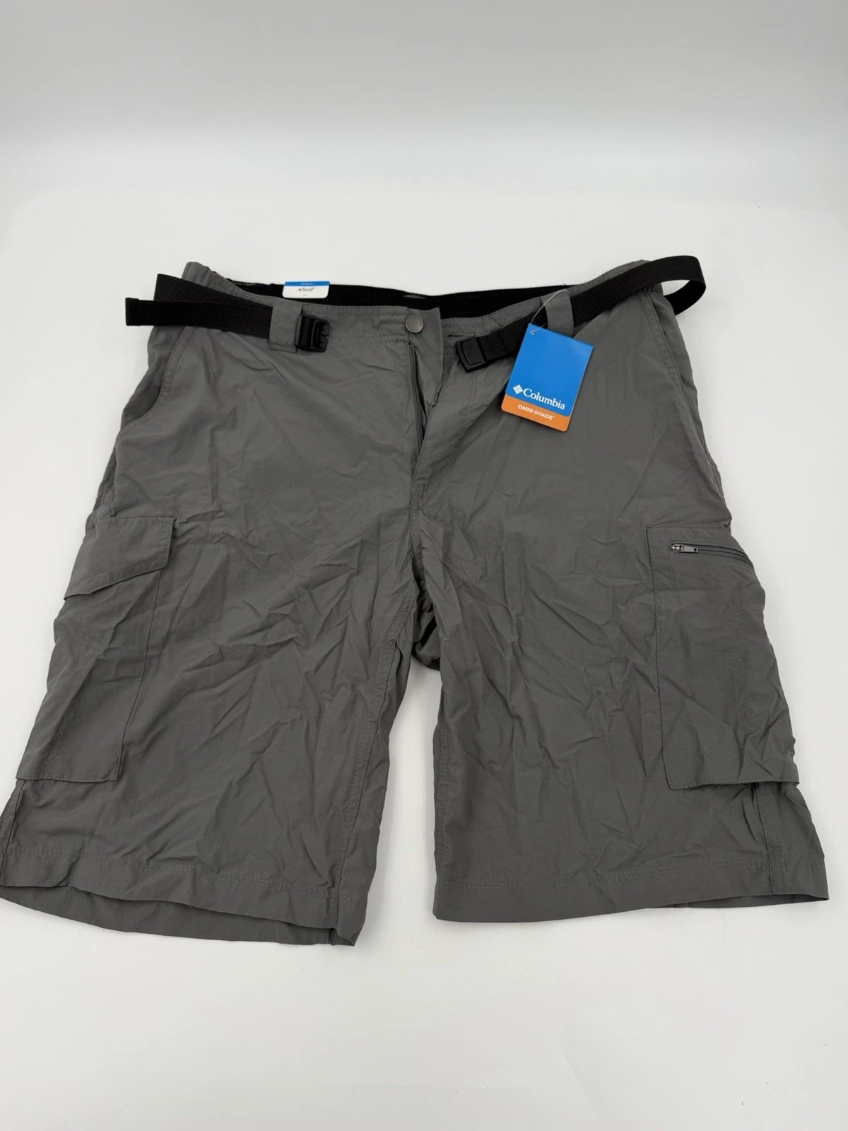 Columbia Cargo Shorts Mens 36 Gray Outdoor Hiking Lightweight NWT