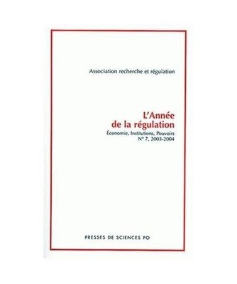 L ANNEE DE LA REGULATION N 7 2003 - 2004, Association recherche & régula