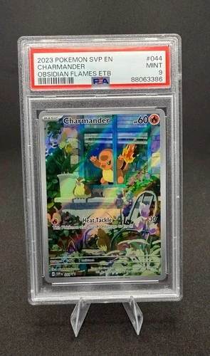 Charmander  #044 SVP EN Obsidian Flames ETB PSA 9