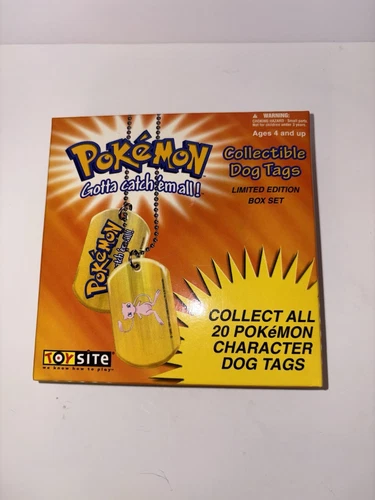 Pokemon 2000 limited collectable gold dog tags 6 count Sears exclusive.