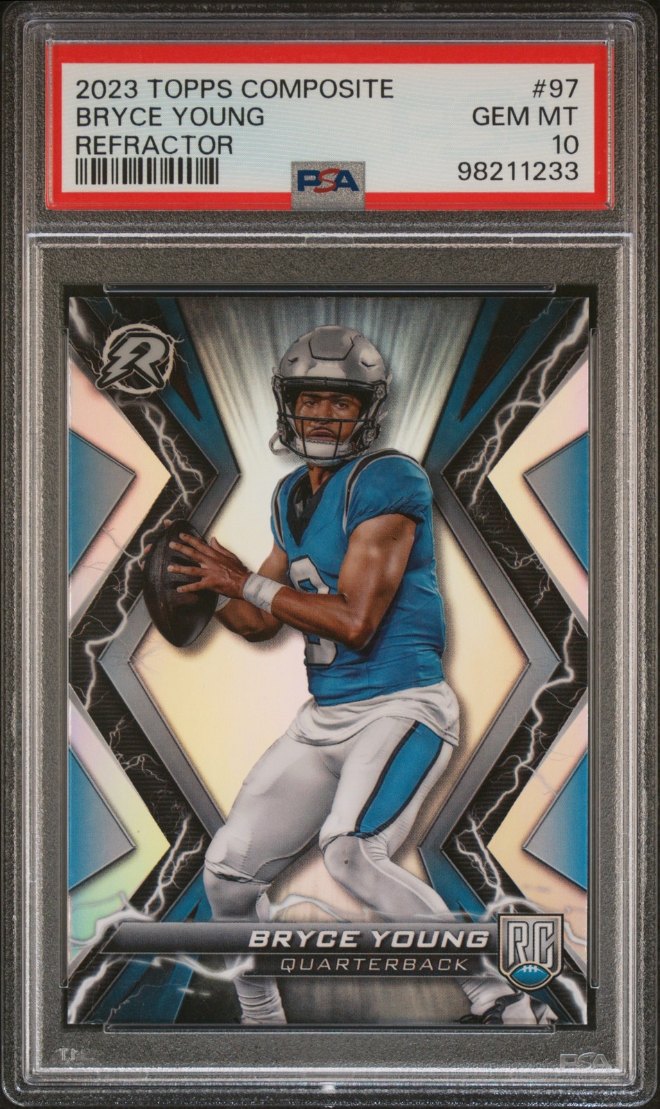 Bryce Young Topps Composite #97 Prizm Refractor