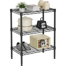 3/4/5 Tier Storage Shelf,Metal Wire Racks,Heavy Duty Standing Kitchen Shelf