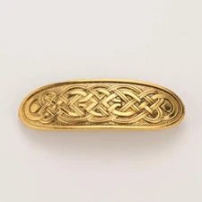 Vintge French Barrettes Gold for Women Girls Celtic Hair Clips Hair Accessory