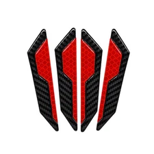 4x Reflective Strip Car Door Edge Scratch Anti-collision Protector Strip Sticker