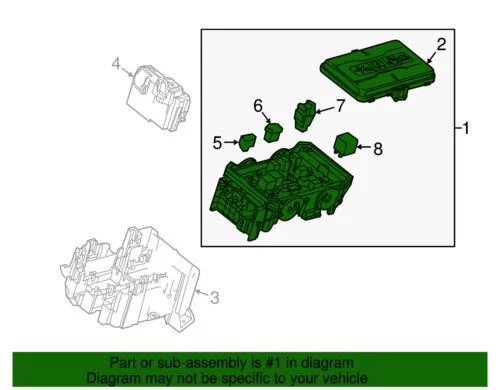 Genuine GM 2016-2018 Chevrolet Malibu Engine Main Wiring Harness Block 84144635 - Image 4 of 4