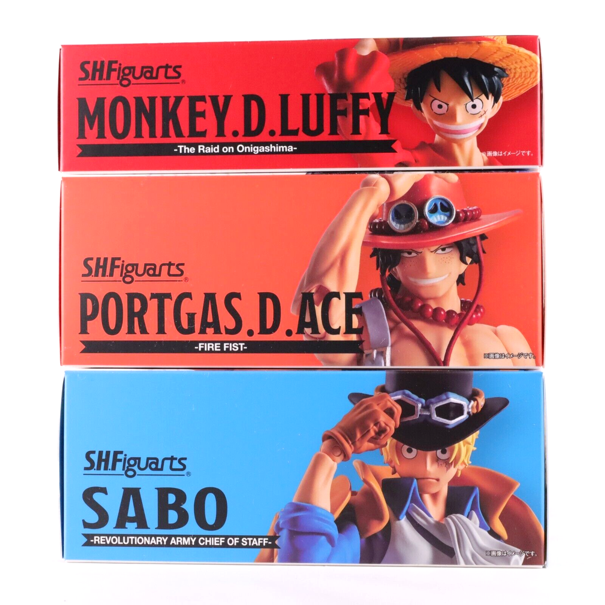 変更4本セットAce & Saboさん用 S.H.Figuarts One Piece Luffy Ace Sabo set Bandai Authentic