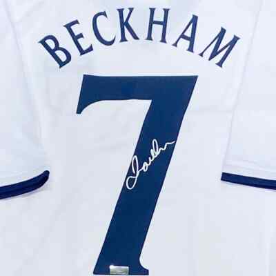 David Beckham Autographed 2002 England Replica Home Jersey | eBay
