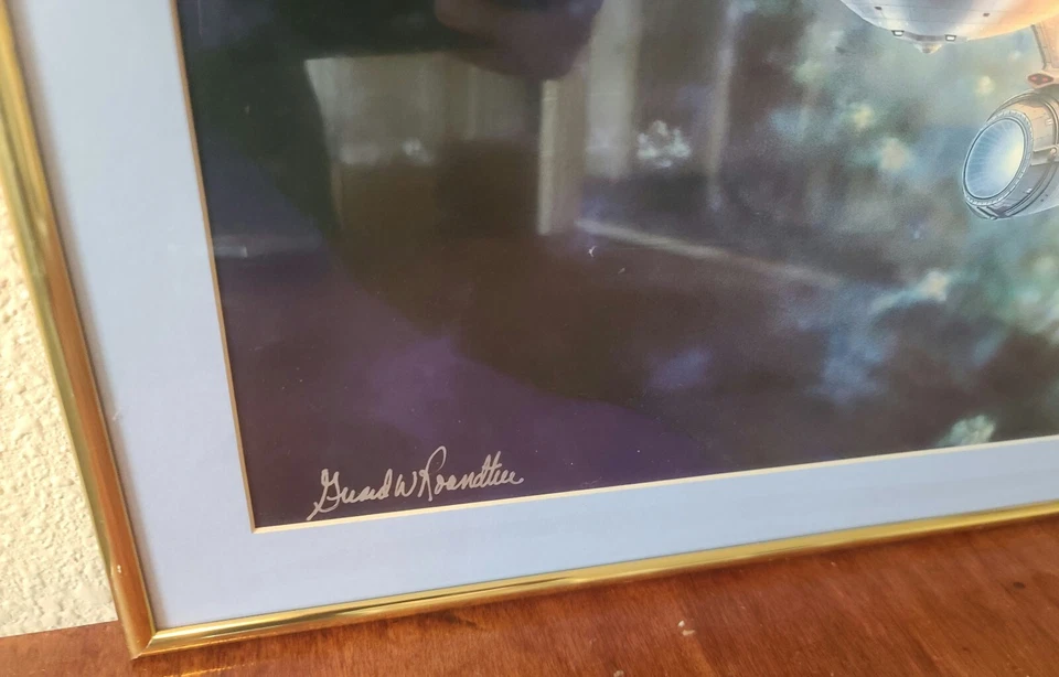 Signed Gerald Roundtree U.S.S Enterprise NCC-1701 Wall Art Print - Image 4 of 4