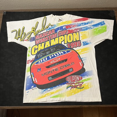 Vintage Jeff Gordon Rookie Shirt All Over Print NASCAR 1990s Winston Cup Jacket