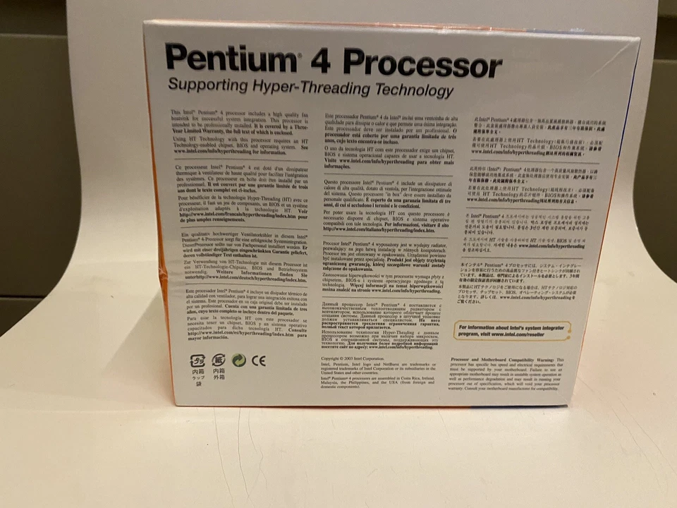 Brand new Intel Pentium 4 2.6GHz Processor  Brand New Retail Box Sealed Rare - Image 3 of 4