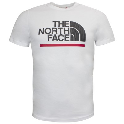 The North Face Mens Ss Outline Tee Graphic Logo White Top Nf0a4sr3fn41 Ebay