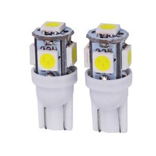 360-Degree Shine 5-SMD T10 Wedge Light LED Bulbs 158 168 175 194 2823 2825