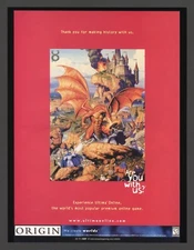 Ultima Online PC Big Box 1997 Classic MMO RPG Game Promo Ad Art Print Poster (B)