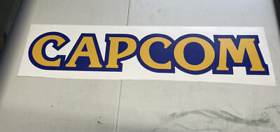 Big 5”x26” Capcom Logo Decal Laminated Vinyl Adhesive Wall Game Room ...