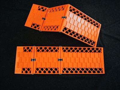 2x Pro Plus Anfahrhilfe für Auto, Wohnwagen und Wohnmobil, faltbar, Orange *Neu*