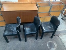   KARTELL 4875 I Stühle I   CARLO BARTOLI   I 3 Stück I Schwarz